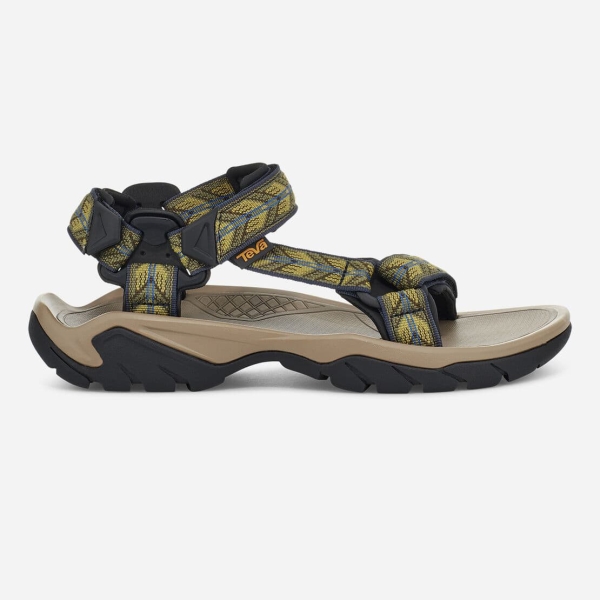 Hungary Teva Terra Fi 5 Universal - Férfi Szandál Khaki / Sárga - 950-XQIJT